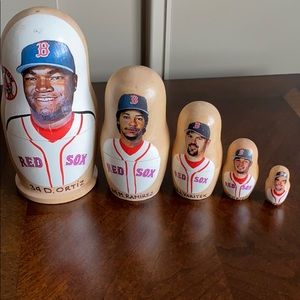 Wooden doll collection- Boston Red Sox